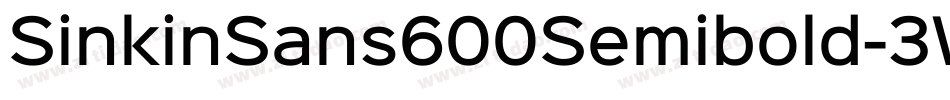 SinkinSans600Semibold-3Wg8字体转换
