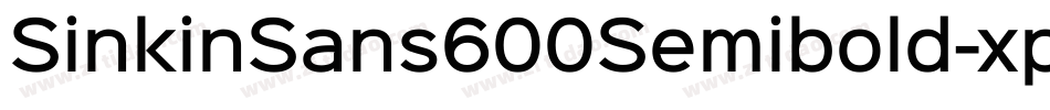 SinkinSans600Semibold-xpXq字体转换