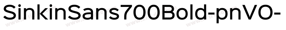 SinkinSans700Bold-pnVO字体转换