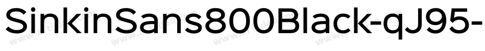 SinkinSans800Black-qJ95字体转换