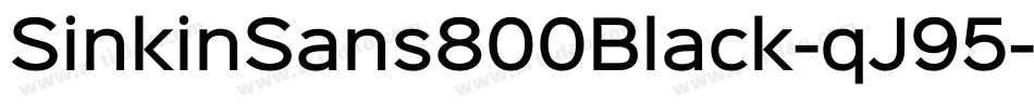 SinkinSans800Black-qJ95字体转换