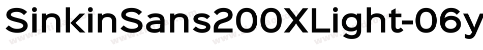 SinkinSans200XLight-06yG字体转换
