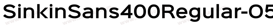 SinkinSans400Regular-O51p字体转换