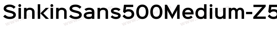 SinkinSans500Medium-Z57z字体转换