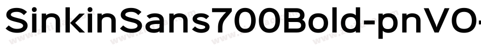 SinkinSans700Bold-pnVO字体转换