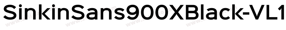 SinkinSans900XBlack-VL1B字体转换