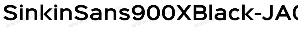 SinkinSans900XBlack-JA0M字体转换
