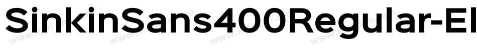 SinkinSans400Regular-Elz8字体转换