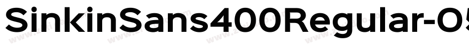 SinkinSans400Regular-O51p字体转换