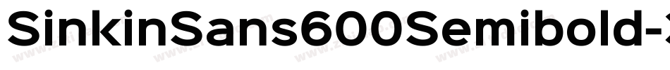 SinkinSans600Semibold-3Wg8字体转换