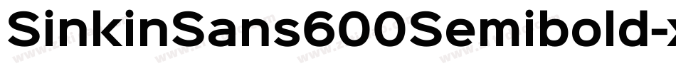 SinkinSans600Semibold-xpXq字体转换