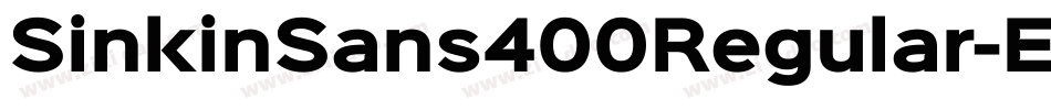 SinkinSans400Regular-Elz8字体转换