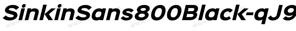 SinkinSans800Black-qJ95字体转换