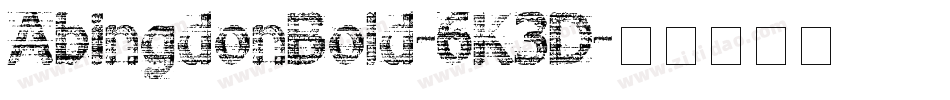 AbingdonBold-6K3D字体转换