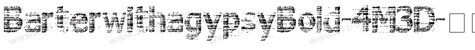 BarterwithagypsyBold-4M3D字体转换