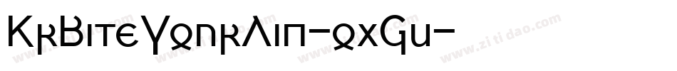 KrBiteYourLip-oxJq字体转换