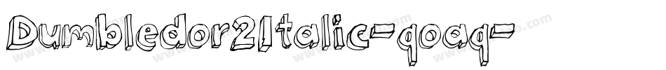 Dumbledor2Italic-qoaq字体转换