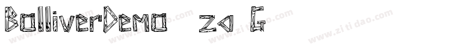 BolliverDemo-3za1G字体转换