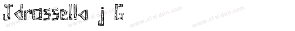 Jdrossella-j1G7字体转换