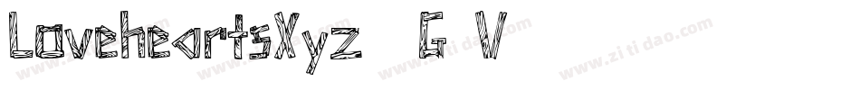 LoveheartsXyz-7G8V字体转换