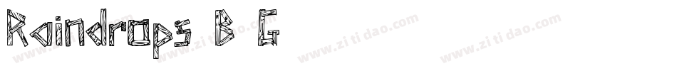 Raindrops-B1G5字体转换