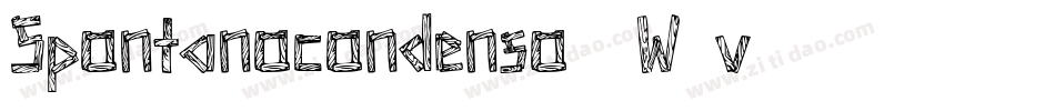 Spontanocondenso-5W8v字体转换 Spontanocondenso-5W8v字体转换
