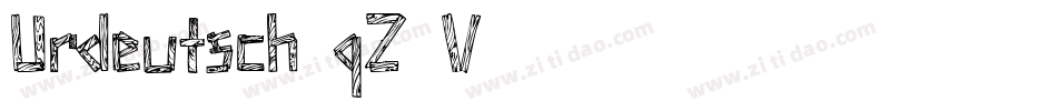 Urdeutsch-qZ8V字体转换 Urdeutsch-qZ8V字体转换