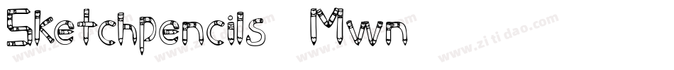 Sketchpencils-8Mwn字体转换