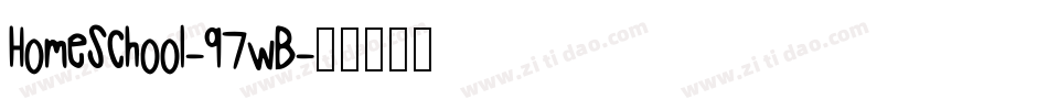 HomeSchool-97wB字体转换