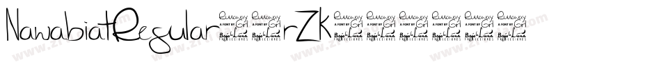 NawabiatRegular-9rZK字体转换