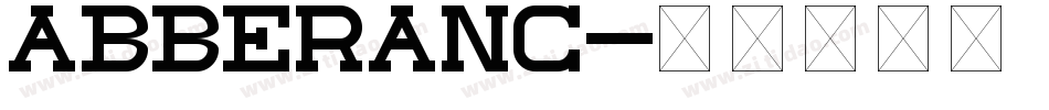 ABBERANC字体转换