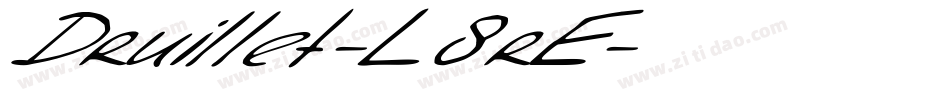 Druillet-L8rE字体转换