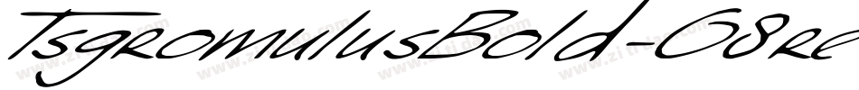 TsgromulusBold-O8re字体转换