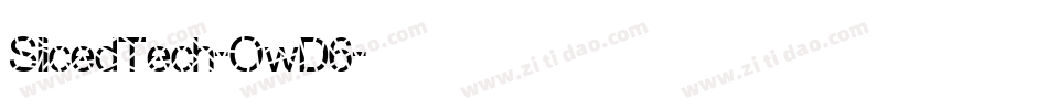 SlicedTech-OwD6字体转换