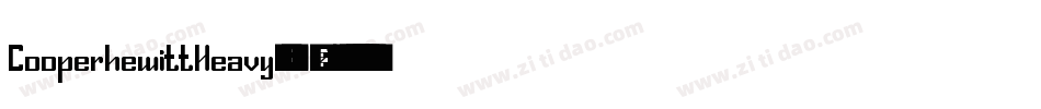 CooperhewittHeavy-7W9E字体转换