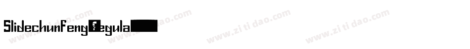 Slidechunfeng-regula字体转换