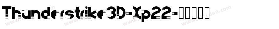 Thunderstrike3D-Xp22字体转换