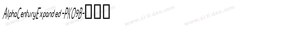 AlphaCenturyExpanded-PKO9B字体转换