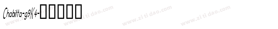 Chabitta-g9K4字体转换