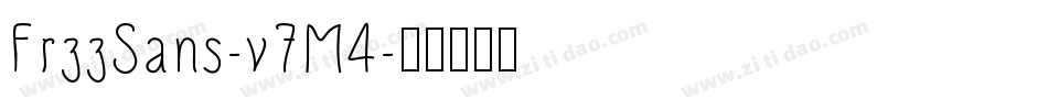 FrzzSans-v7M4字体转换