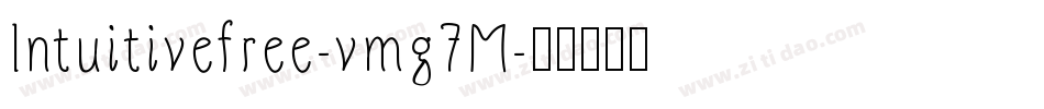 Intuitivefree-vmg7M字体转换
