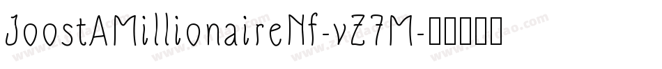JoostAMillionaireNf-vZ7M字体转换