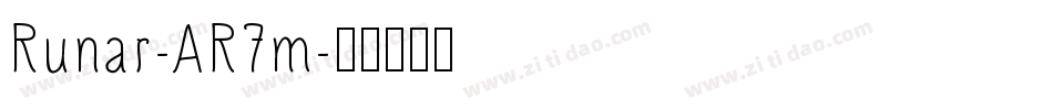 Runar-AR7m字体转换