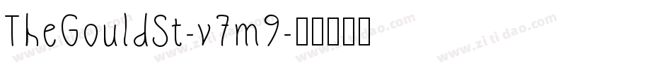 TheGouldSt-v7m9字体转换 TheGouldSt-v7m9字体转换