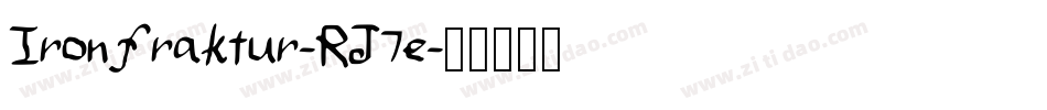 Ironfraktur-RJ7e字体转换