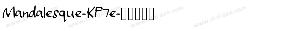 Mandalesque-KP7e字体转换
