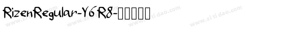 RizenRegular-Y6R8字体转换