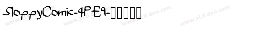 SloppyComic-4PE9字体转换