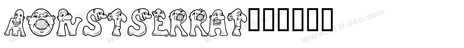monstserrat字体转换