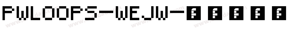 Pwloops-wEjw字体转换